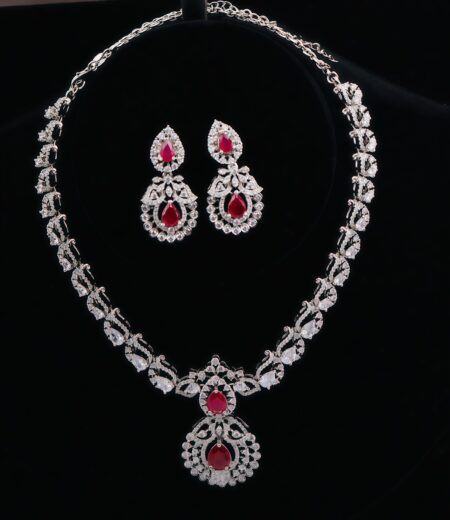 Royal Ruby Empress Necklace Set